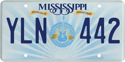 MS license plate YLN442