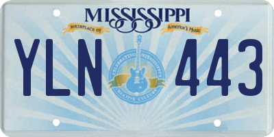 MS license plate YLN443