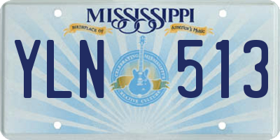 MS license plate YLN513