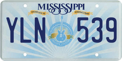 MS license plate YLN539