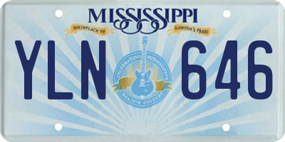 MS license plate YLN646