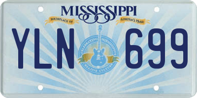MS license plate YLN699
