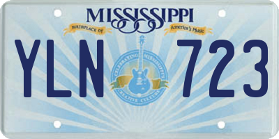 MS license plate YLN723