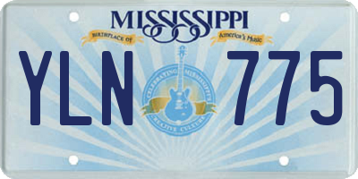 MS license plate YLN775