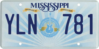 MS license plate YLN781