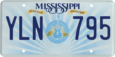MS license plate YLN795