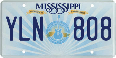 MS license plate YLN808