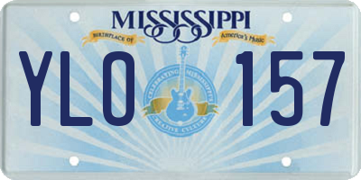 MS license plate YLO157