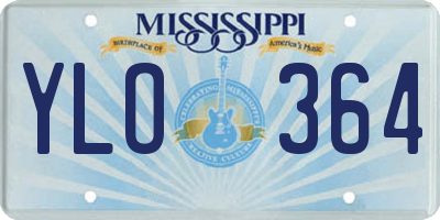 MS license plate YLO364