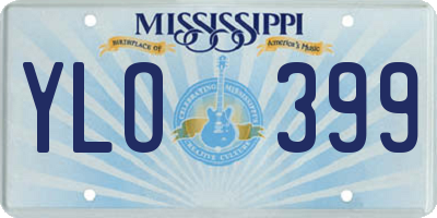 MS license plate YLO399