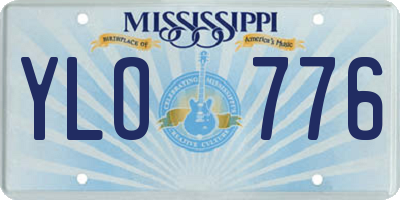 MS license plate YLO776