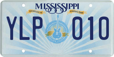 MS license plate YLP010