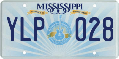 MS license plate YLP028
