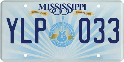 MS license plate YLP033