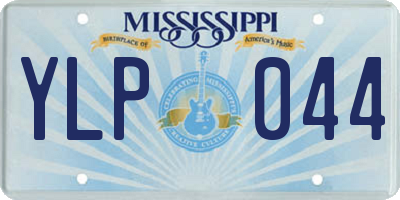 MS license plate YLP044
