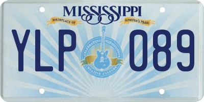 MS license plate YLP089