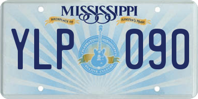MS license plate YLP090
