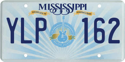 MS license plate YLP162