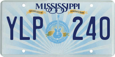 MS license plate YLP240