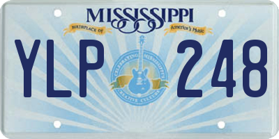 MS license plate YLP248