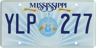MS license plate YLP277