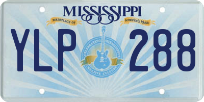 MS license plate YLP288