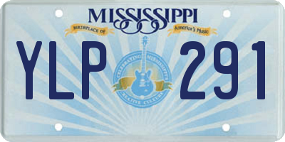 MS license plate YLP291