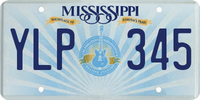 MS license plate YLP345