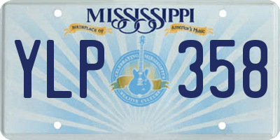 MS license plate YLP358