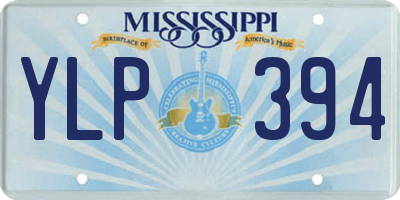 MS license plate YLP394