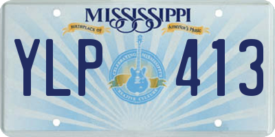 MS license plate YLP413