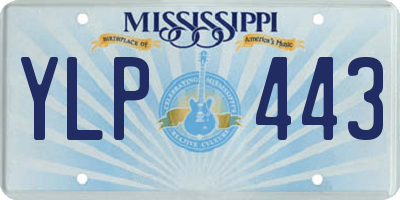 MS license plate YLP443