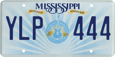 MS license plate YLP444