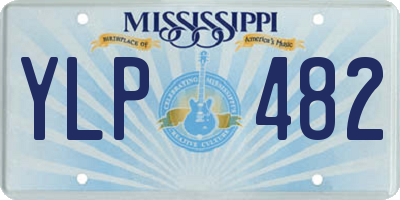 MS license plate YLP482