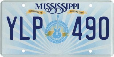MS license plate YLP490