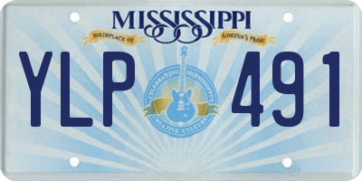 MS license plate YLP491