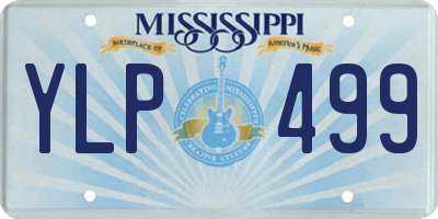 MS license plate YLP499