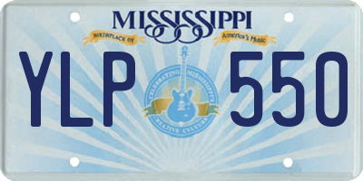 MS license plate YLP550