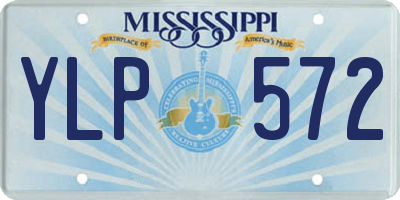MS license plate YLP572