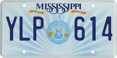 MS license plate YLP614