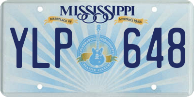 MS license plate YLP648