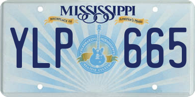 MS license plate YLP665