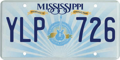 MS license plate YLP726