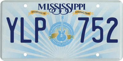 MS license plate YLP752