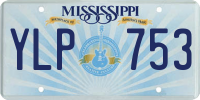 MS license plate YLP753