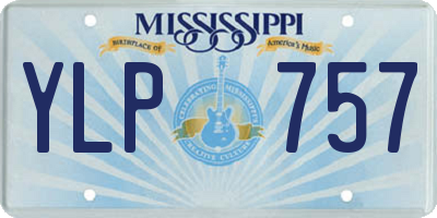MS license plate YLP757