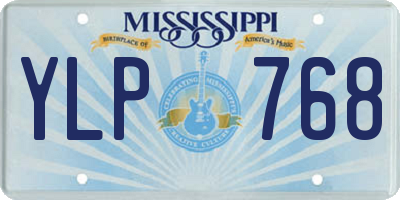 MS license plate YLP768