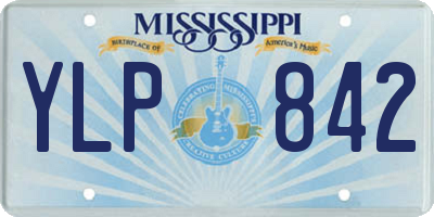 MS license plate YLP842