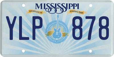 MS license plate YLP878