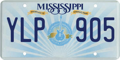 MS license plate YLP905